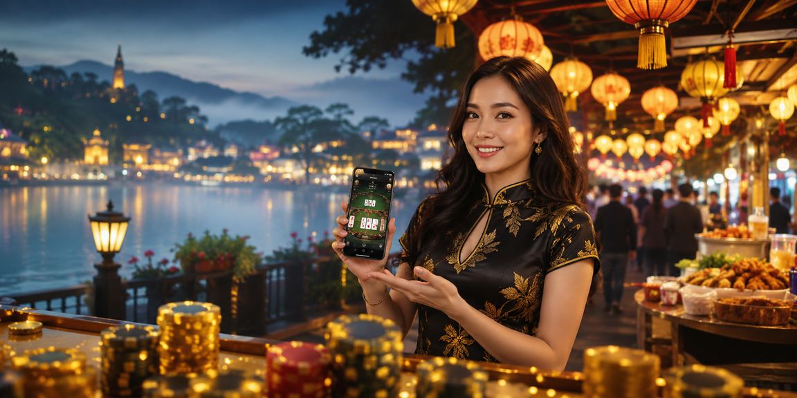 Giao diện chơi bài tại chợ đêm Đà Lạt